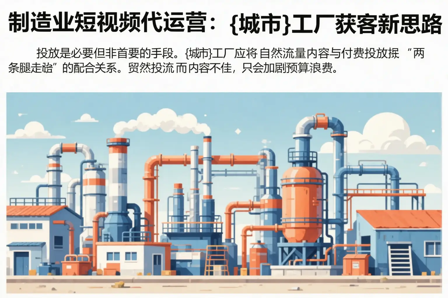 制造业短视频代运营:温江工厂获客新思路